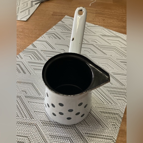 vintage enamel syrup warmer Other - Vintage  COFFEE POT BUTTER SYRUP WARMER ENAMELWARE